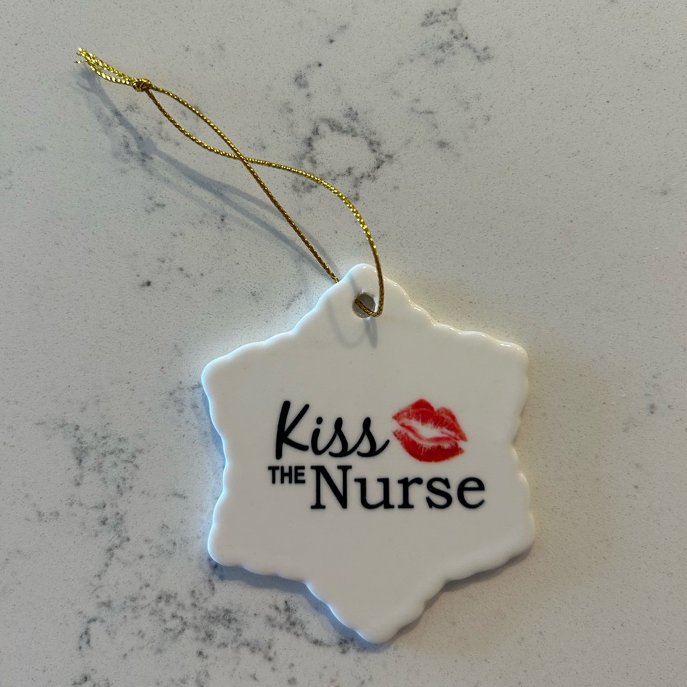 Kiss the Nurse Ornament